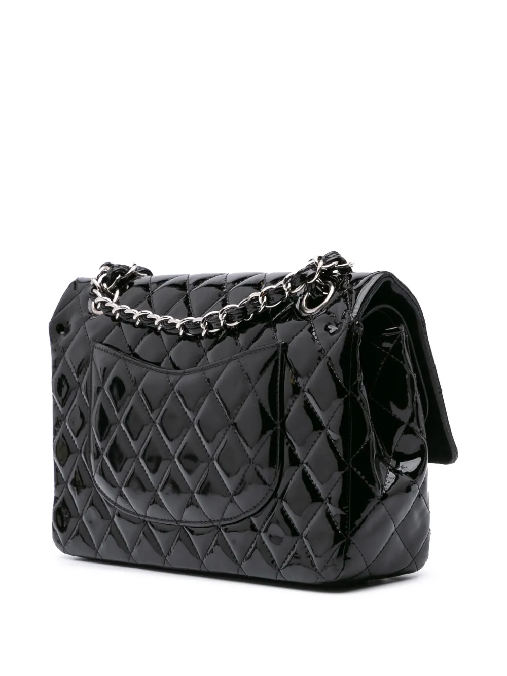 CHANEL Pre-Owned 2009-2010 Medium Classic Patent Double Flap shoulder bag | Pre-Owned | Image 2
