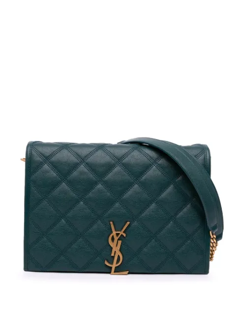 Saint Laurent Pre-Owned 2021 kleine Becky gewatteerde lamsleren schoudertas met kettinghengsel