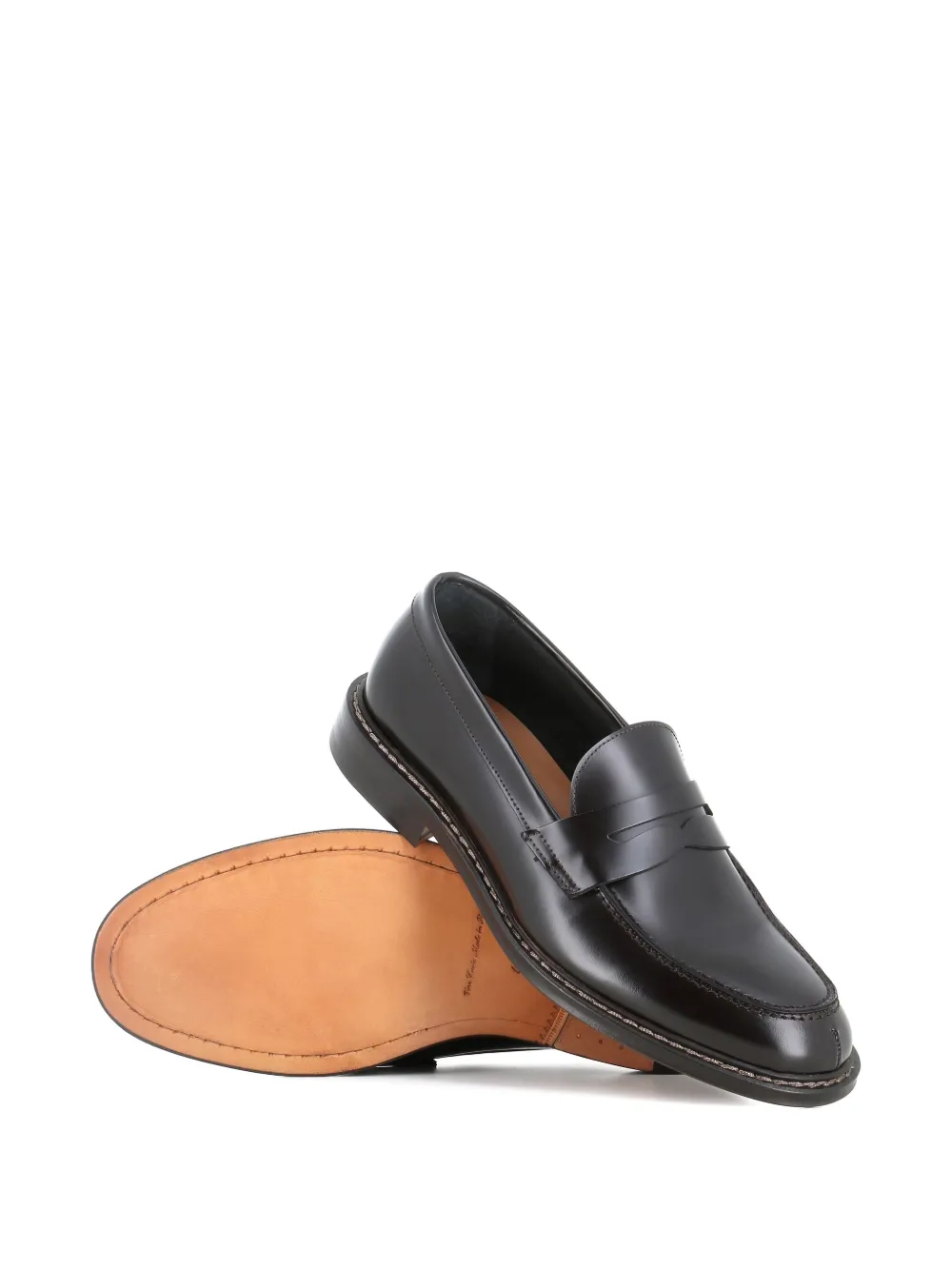 Tassinari Leren loafers Zwart