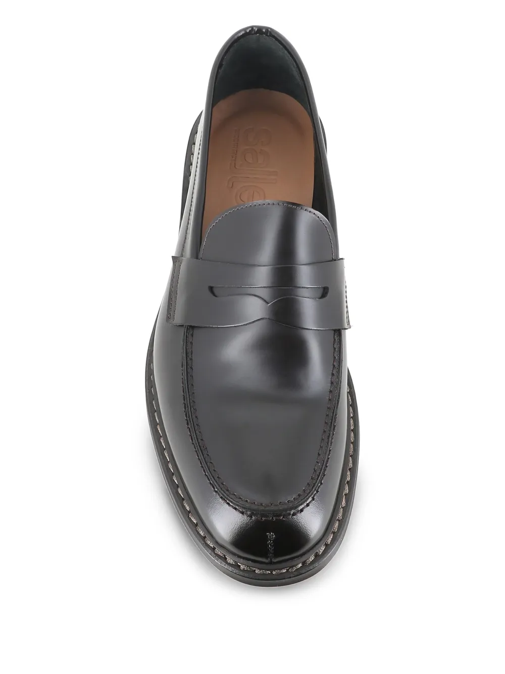 Tassinari Leren loafers Zwart
