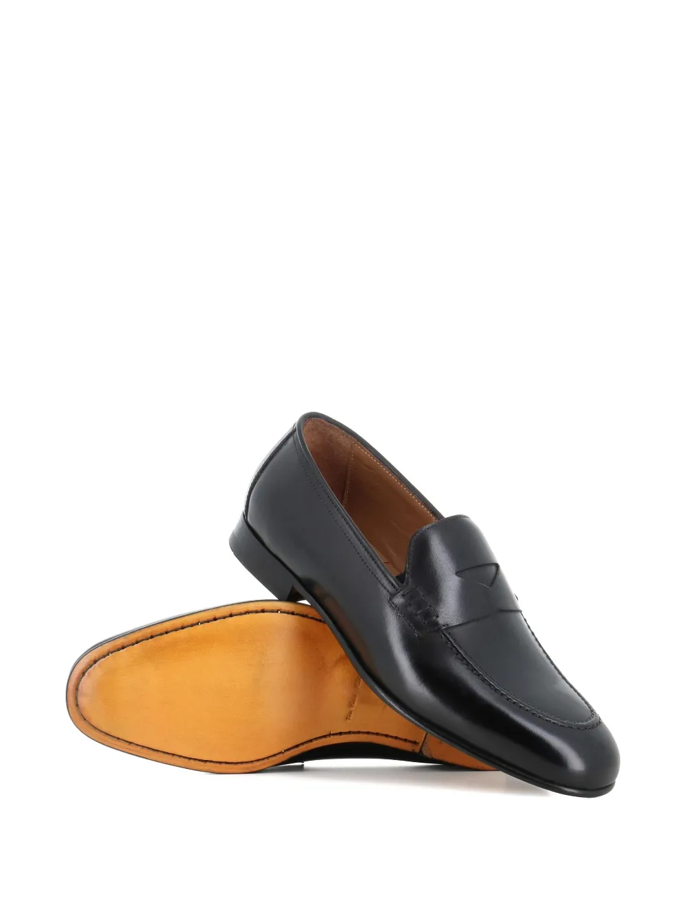 Tassinari leather loafers Black