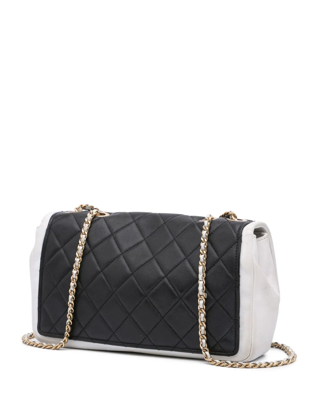 CHANEL Pre-Owned 2014-2015 Medium Bicolor Calfskin Graphic Flap shoulder bag | Pre-Owned | Image 2