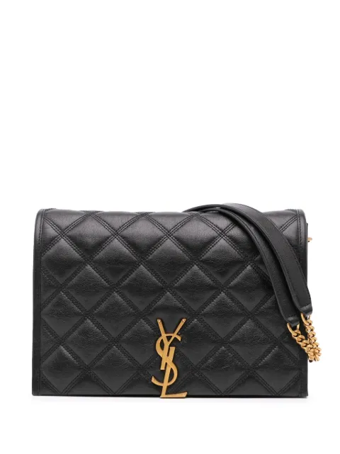 Saint Laurent Pre-Owned 2021 Mini Quilted Lambskin Becky Chain Bag shoulder bag