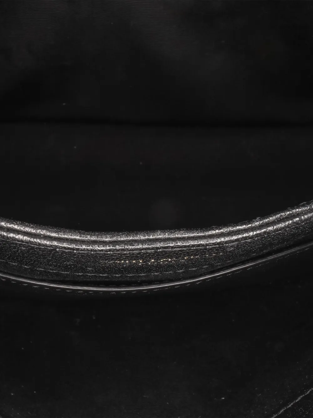 Pre-owned Saint Laurent 2021 Mini Quilted Lambskin Becky Chain Bag Shoulder Bag In Black