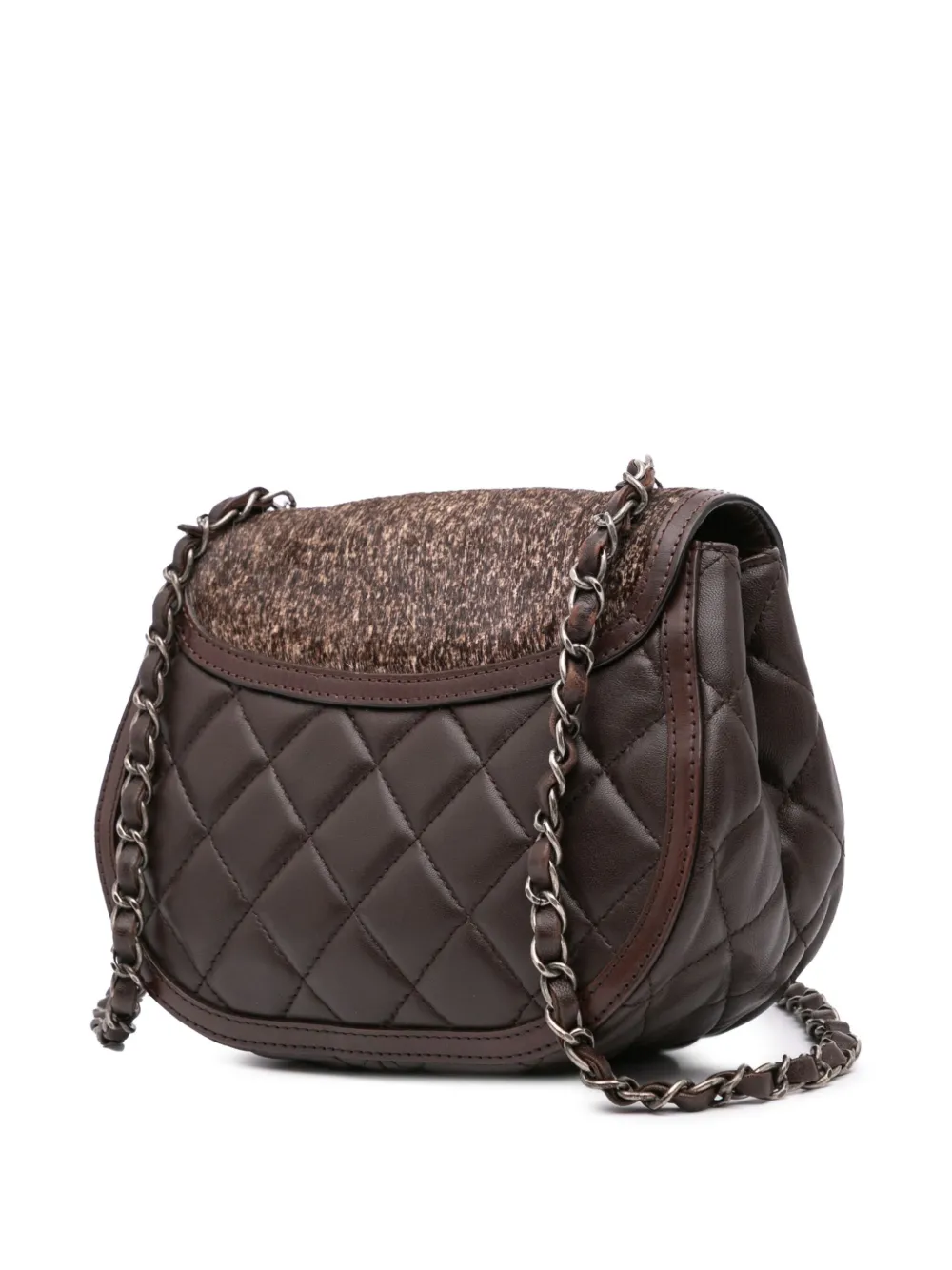 CHANEL Pre-Owned 2015-2016 Paris-Salzburg Quilted Lambskin and Pony Hair Saddle crossbody bag | Pre-Owned | Image 2
