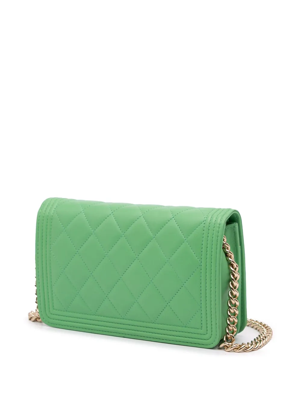 CHANEL Pre-Owned 2019 Lambskin Boy Wallet On Chain crossbody bag | Pre-Owned | Image 2