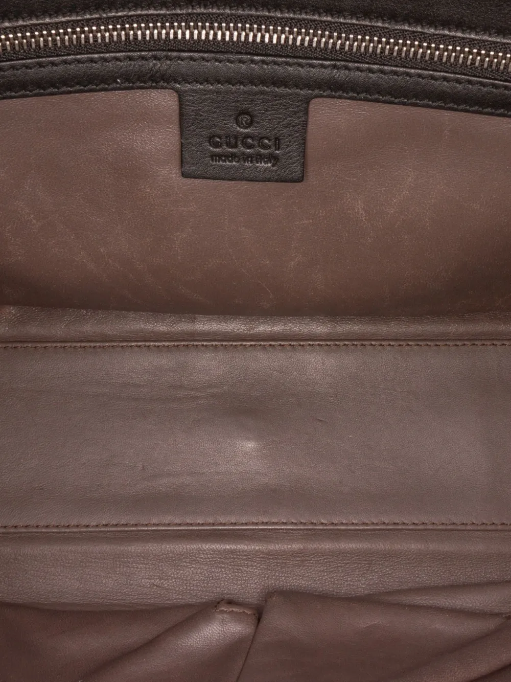 Pre-owned Gucci 2000-2015 Medium Leather Dollar Interlocking G Crossbody Bag In Black
