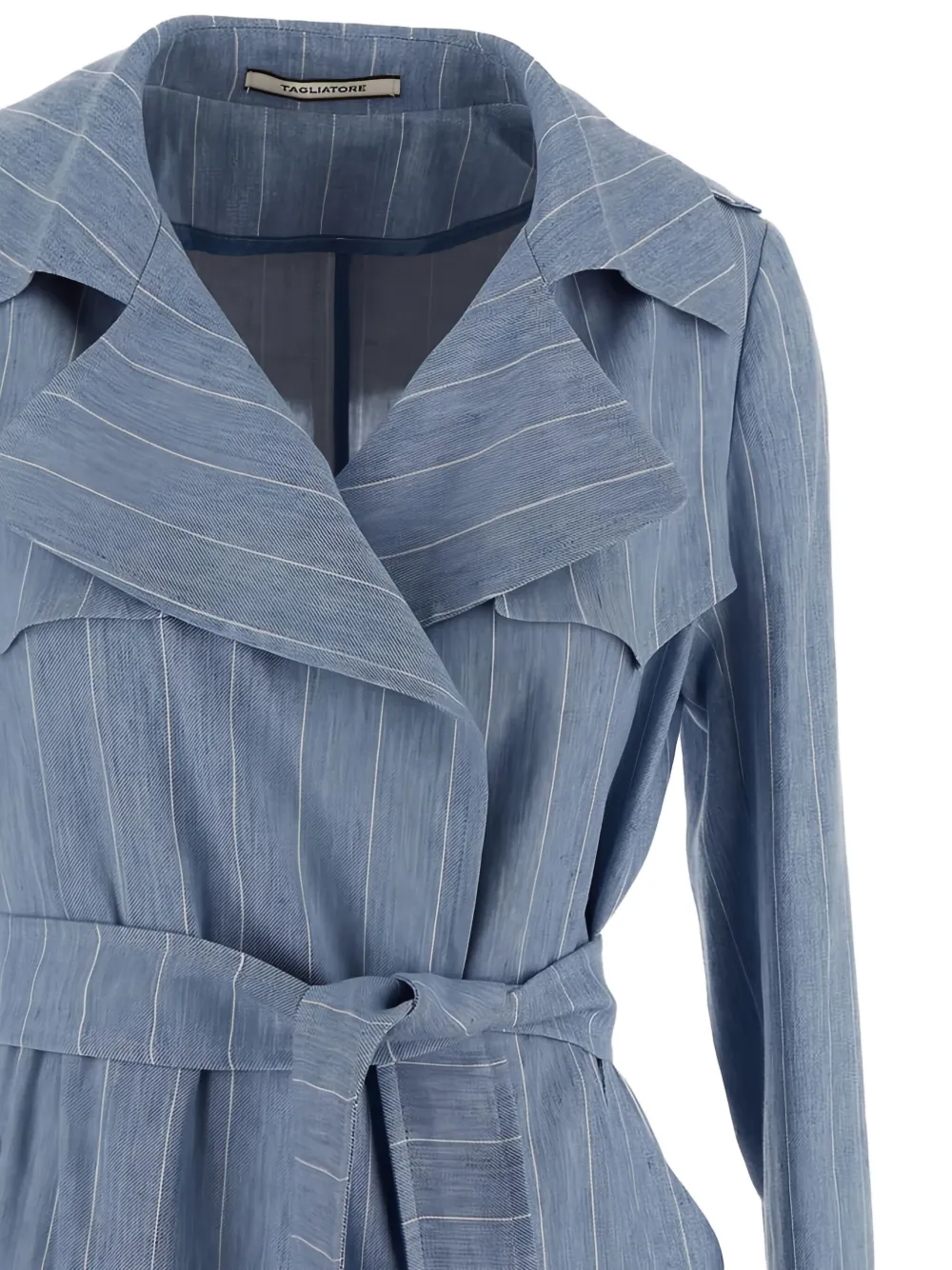 Tagliatore Linnen jas Blauw