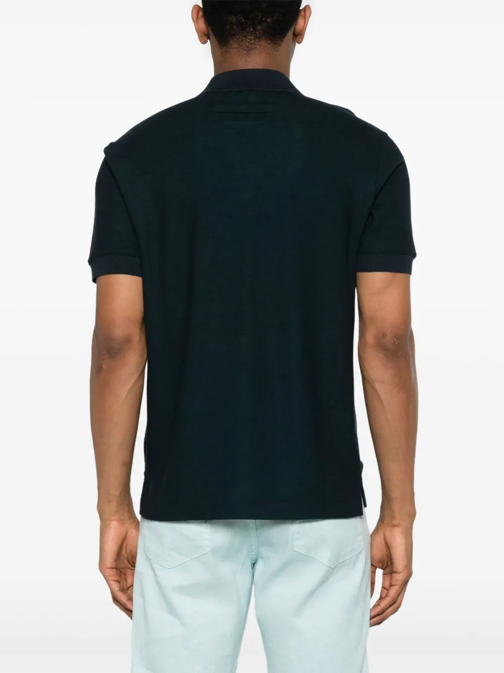 Zegna T-shirt met polokraag Blauw