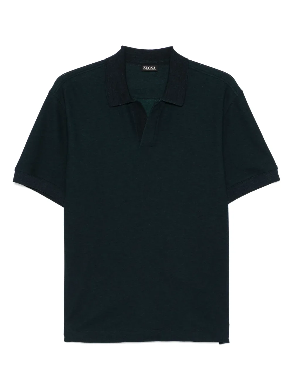 Zegna camisa con cuello tipo polo | azul | Image 1