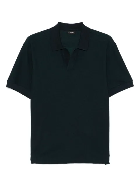 Zegna camisa con cuello tipo polo