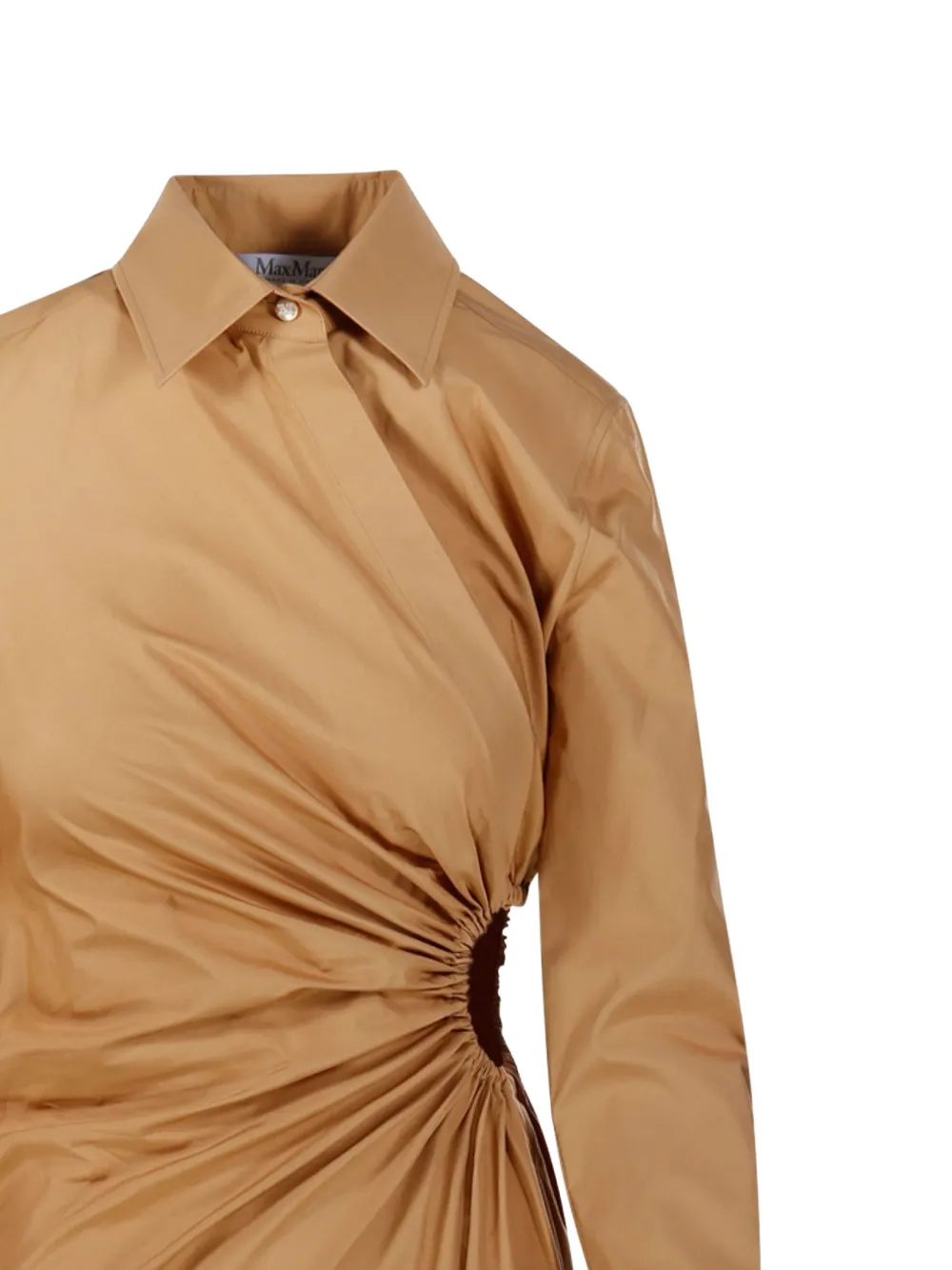 Max Mara Dress Woman Leather In Brown