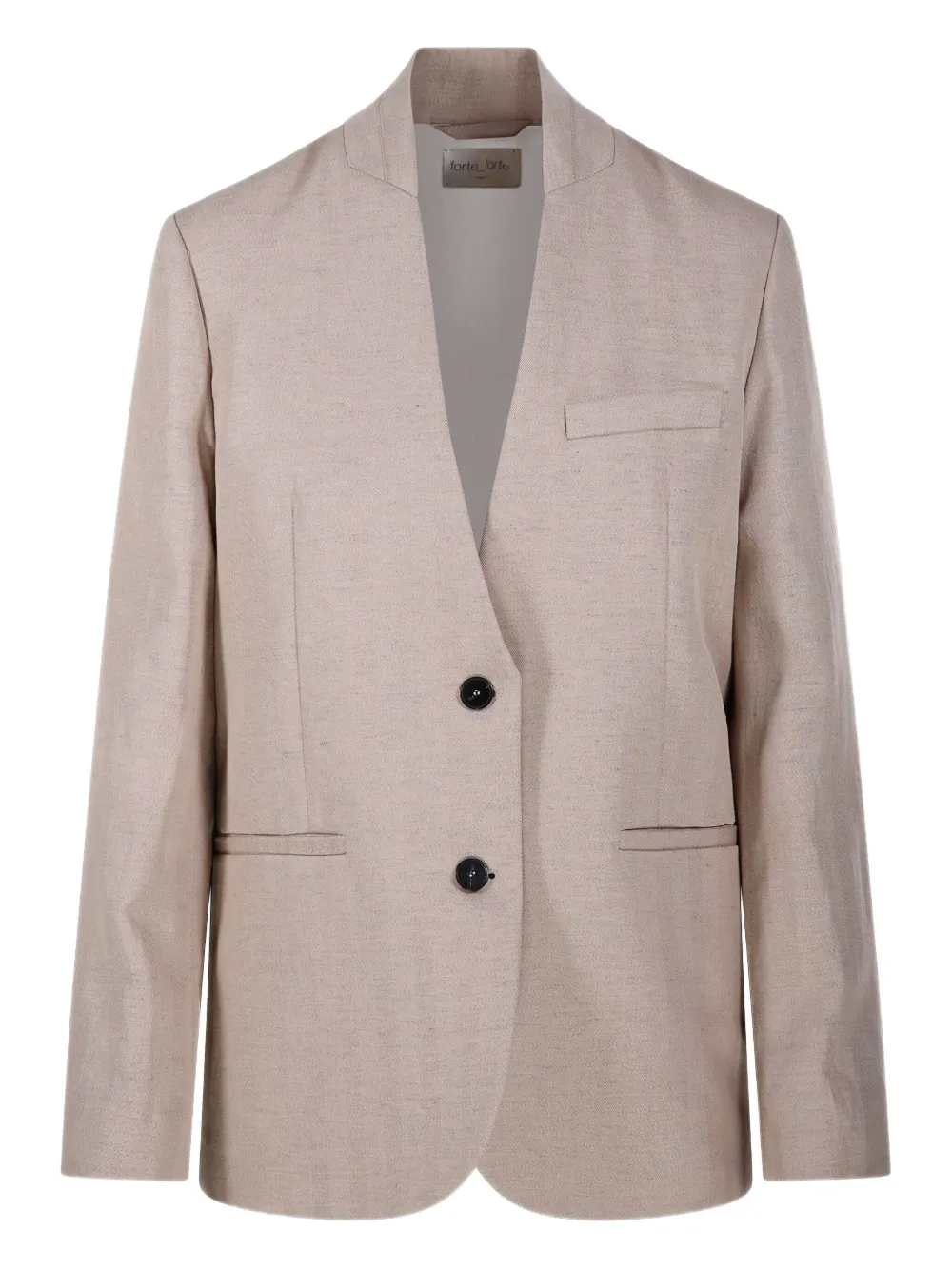 Forte Forte blazer con cuello esmoquin | neutro | Image 1