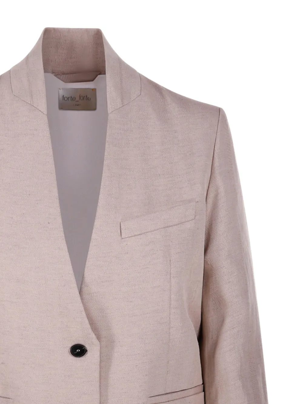 Forte Blazer met sjaalkraag Beige