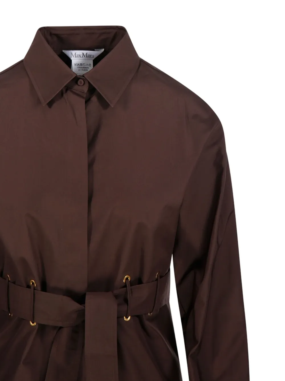 Max Mara Juglas ceintuur shirtjack Bruin