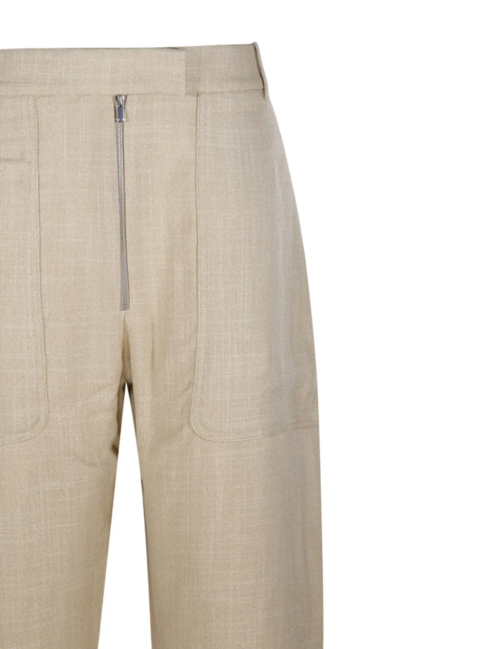 Studio Nicholson Broek van wol-linnen Beige