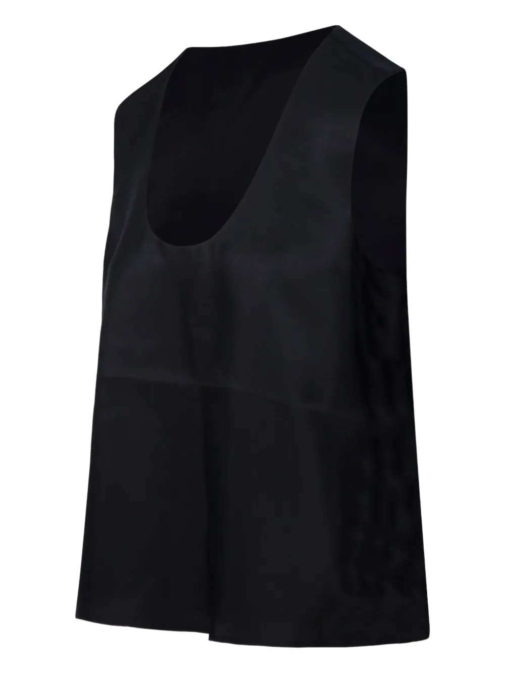  Róhe Satin Sleeveless Top - 001 Black 