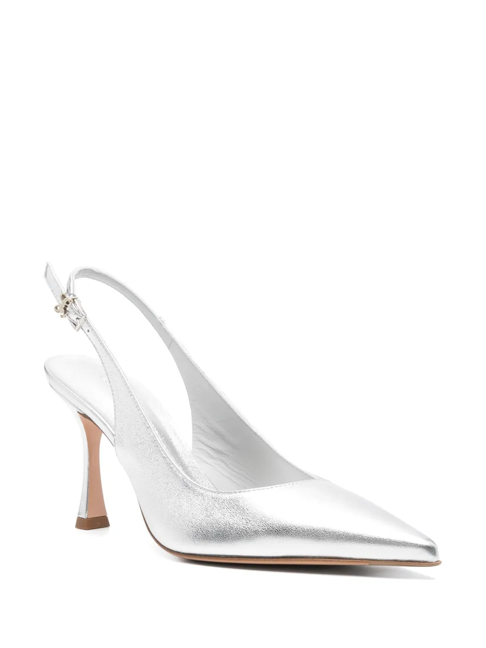 Sergio Levantesi 85mm Daria slingback pumps - Zilver