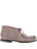 Alexander Hotto fringe-detail moccasin boots - Neutrals