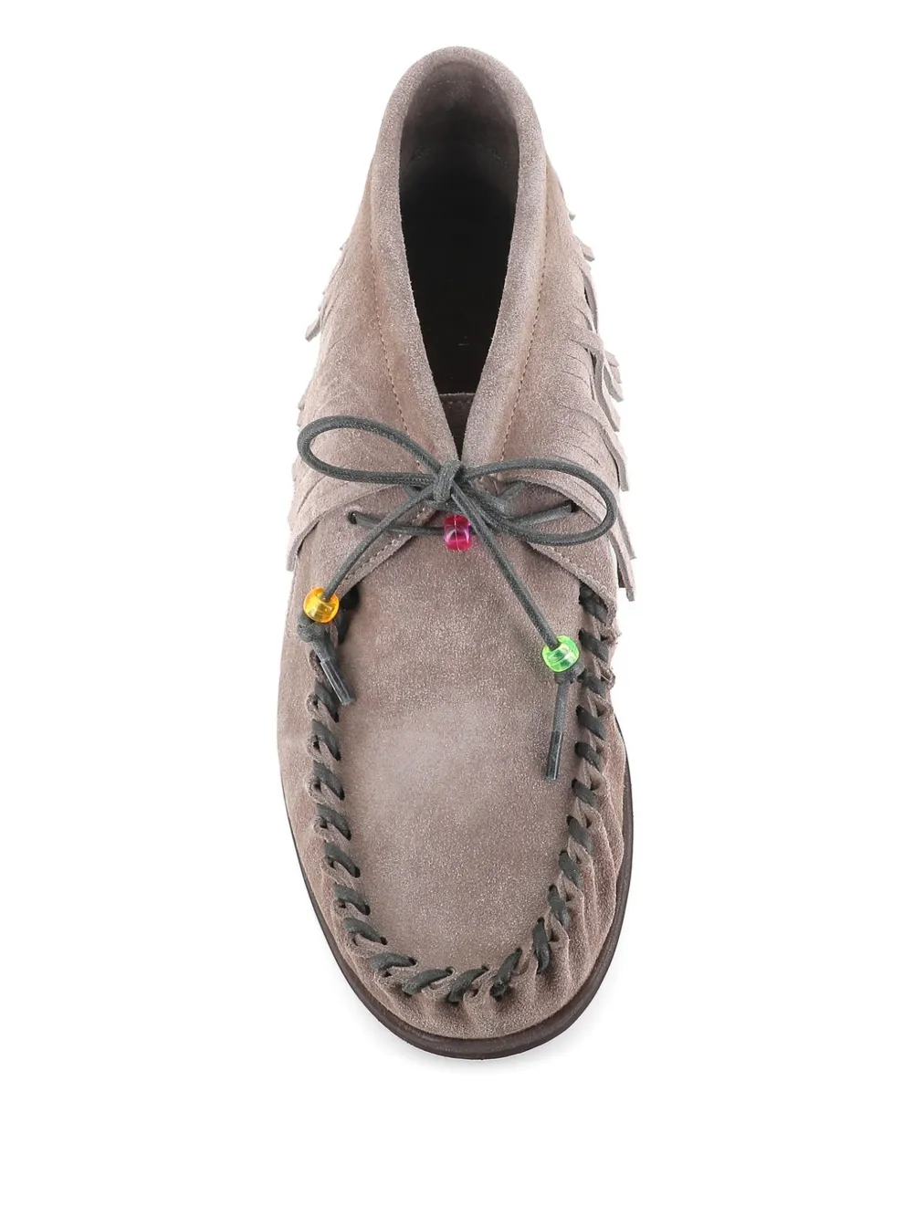 Alexander Hotto fringe-detail moccasin boots Neutrals