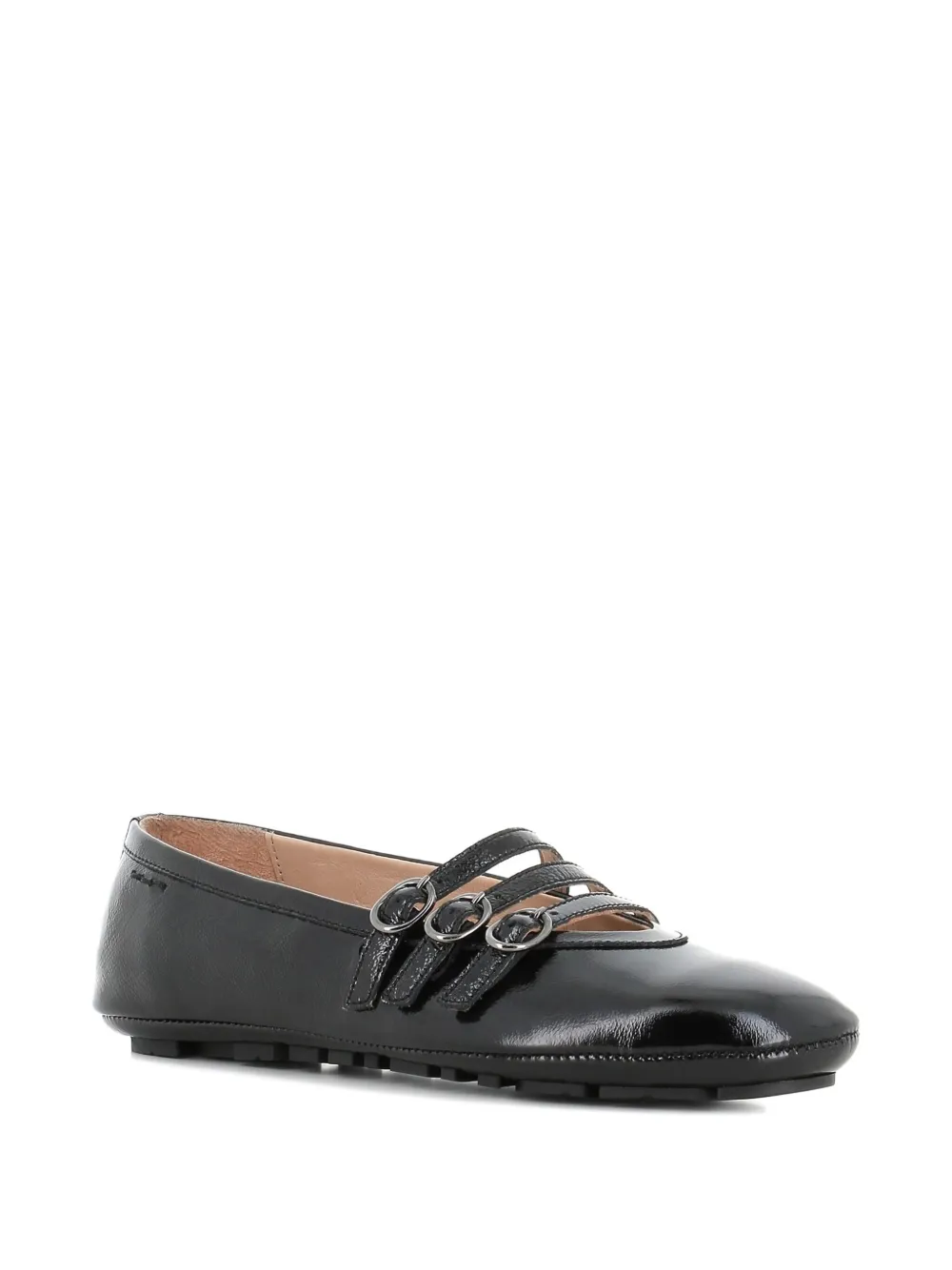 Alexander Hotto buckle-embellished ballet flats - Zwart
