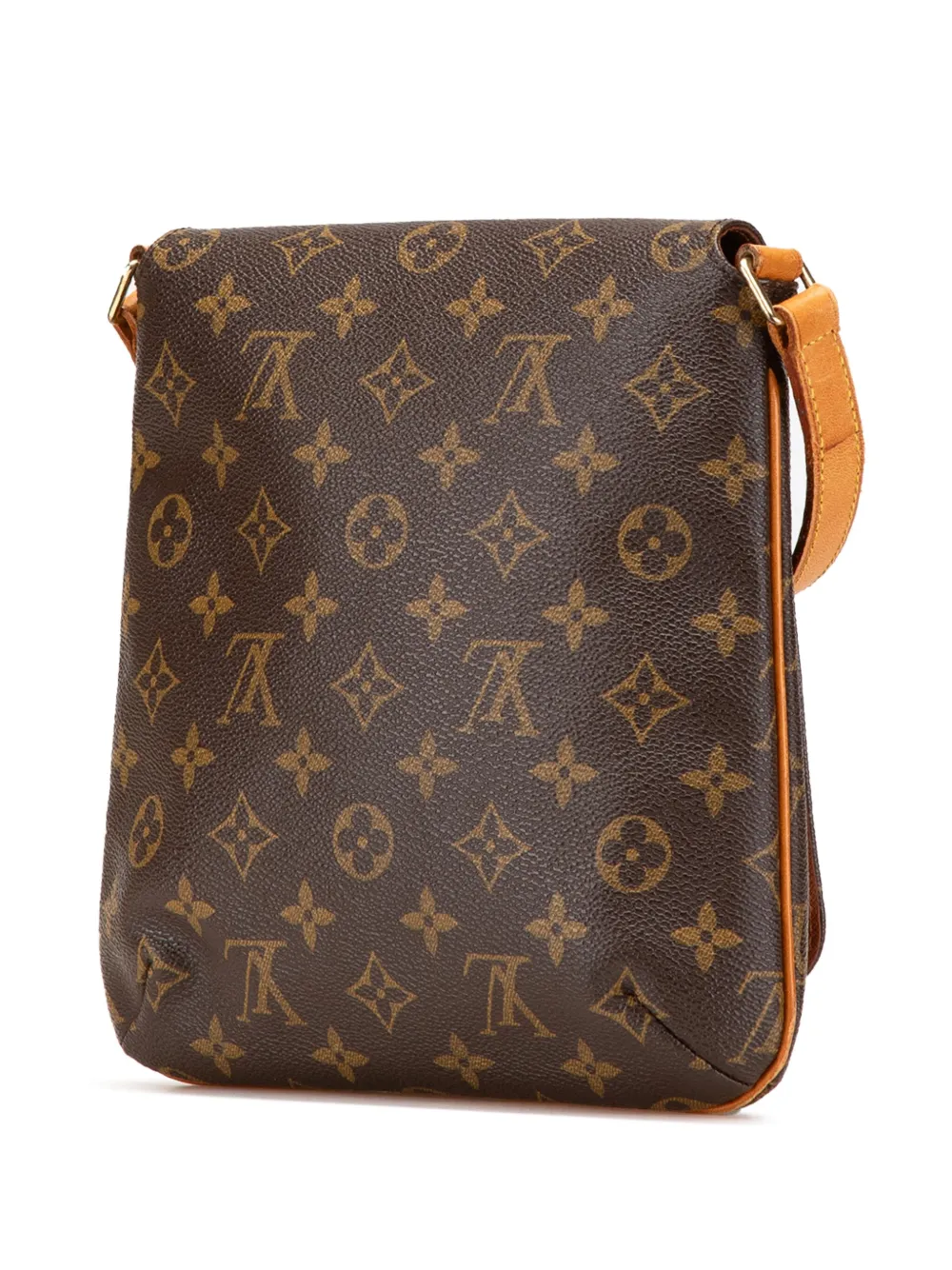 Pre-owned Louis Vuitton 1999 Monogram Musette Salsa Short Strap Shoulder Bag In Brown