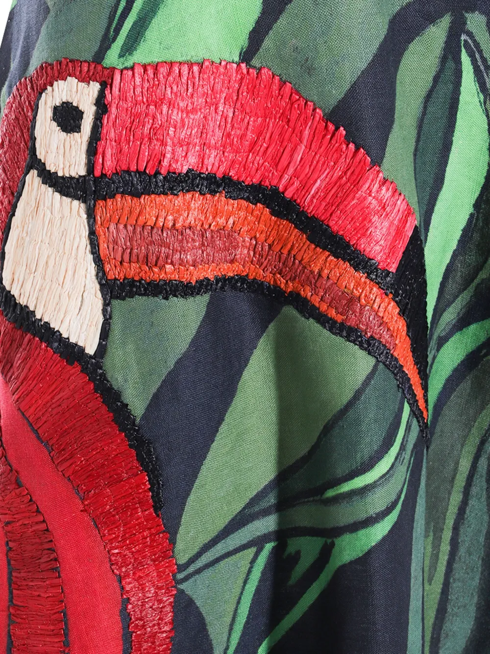 FARM Rio Maxi-rok met flamingoprint Groen