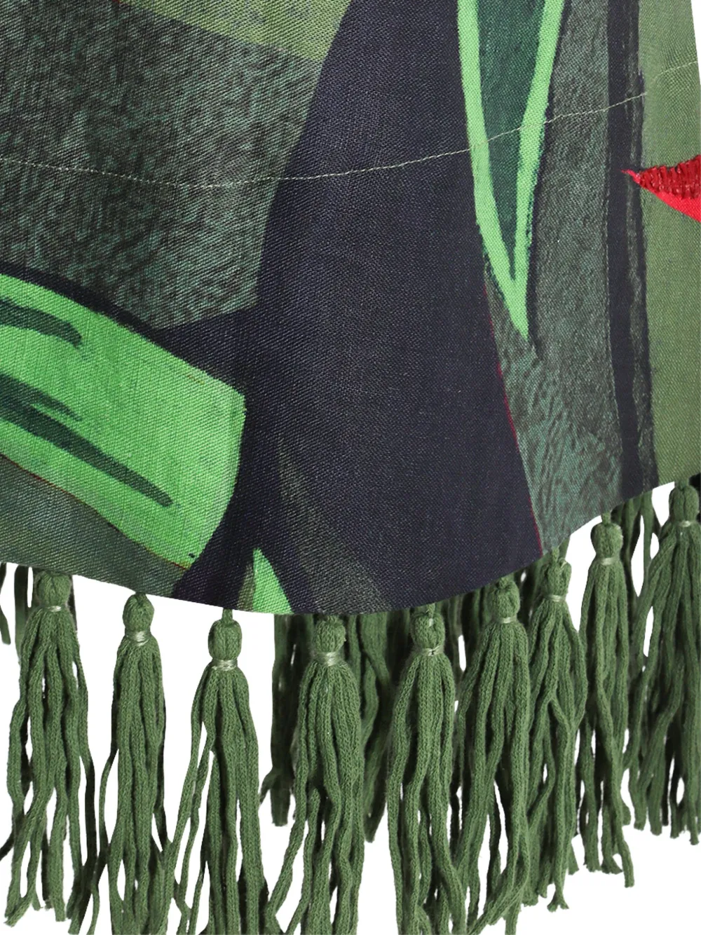 FARM Rio Maxi-rok met flamingoprint Groen