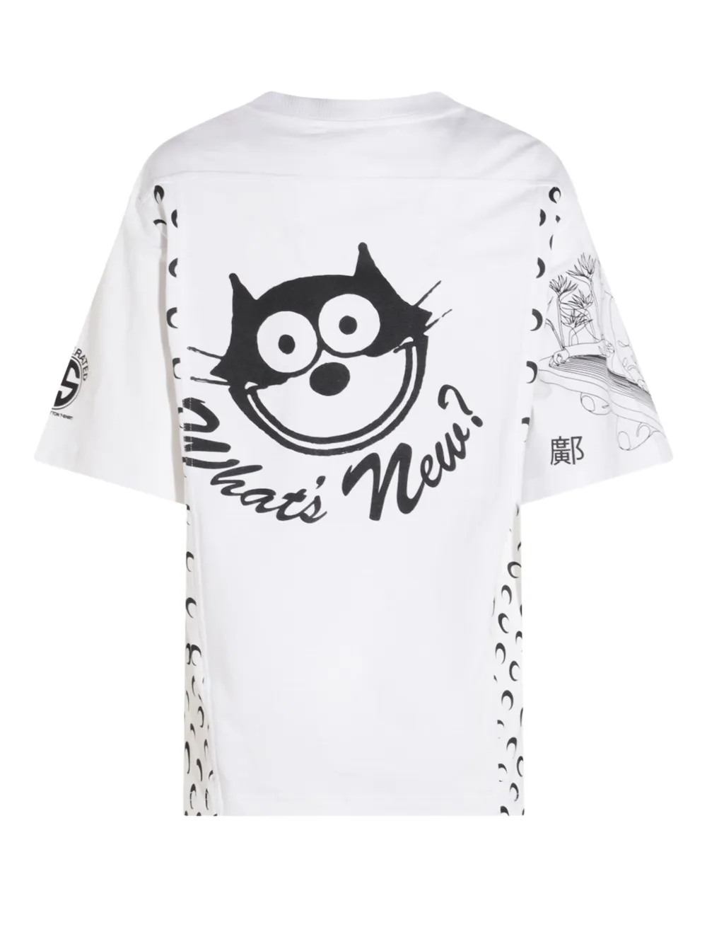 Marine Serre T-shirt met print Wit