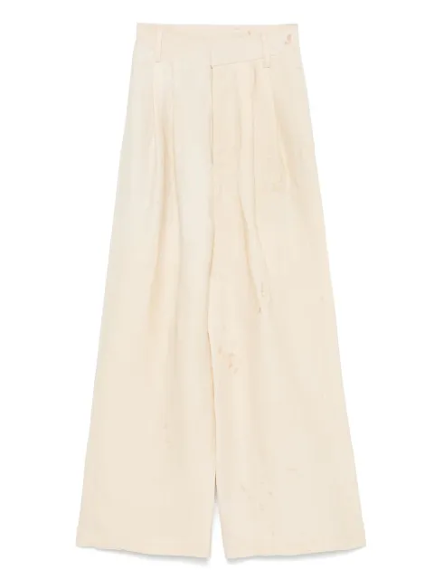 Uma Wang pantalones con detalle de pinzas