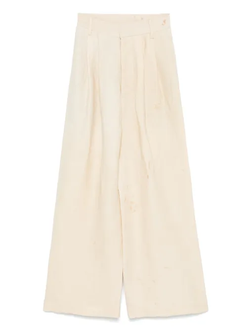Pantalon à détails plissés - Uma Wang - Modalova
