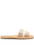 Aquazzura Pya slides - Neutrals