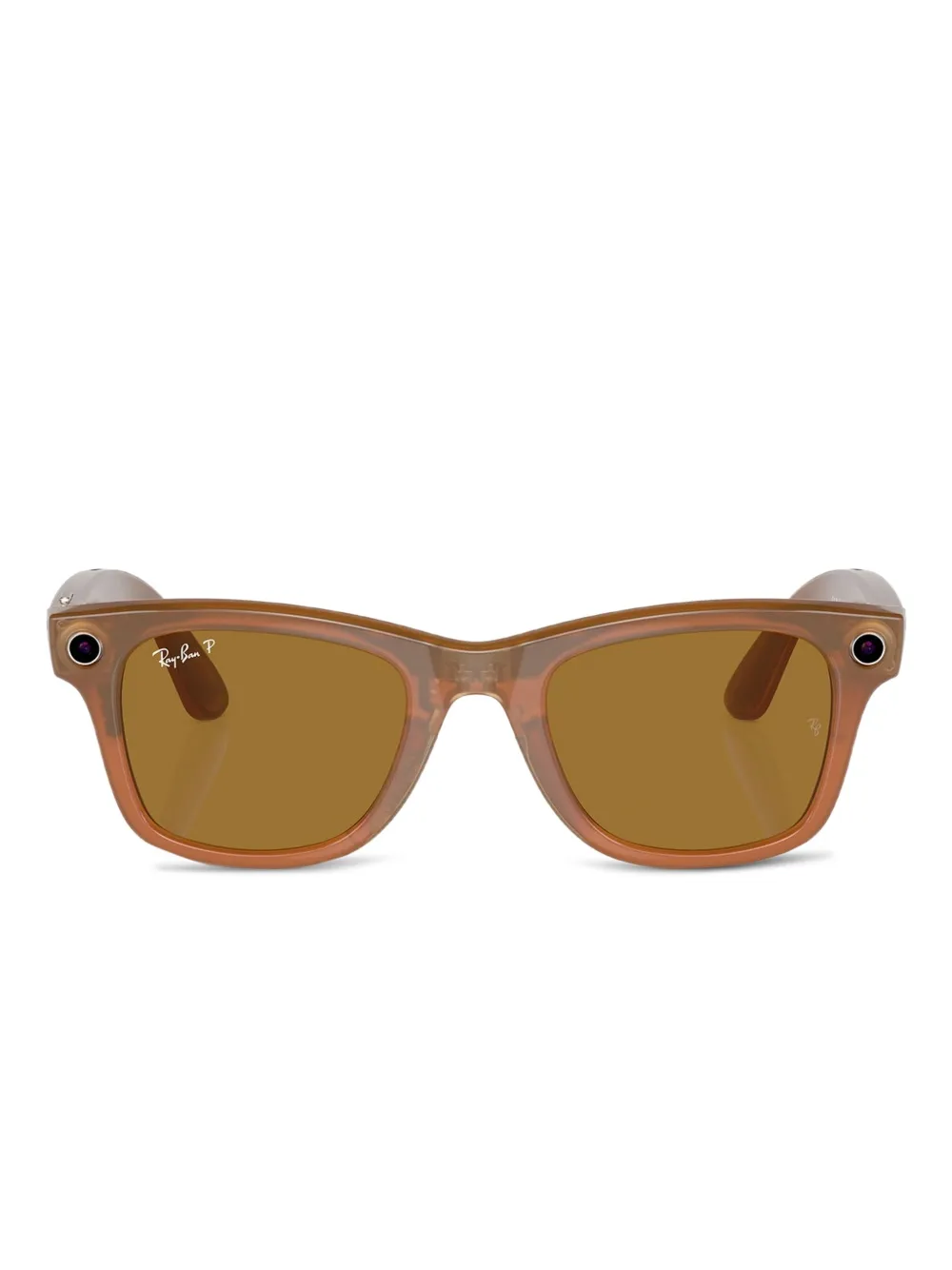 Ray-Ban Zonnebril met vierkant montuur Bruin