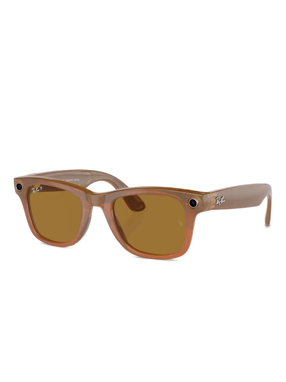 Ray-Ban Zonnebril met vierkant montuur - Bruin