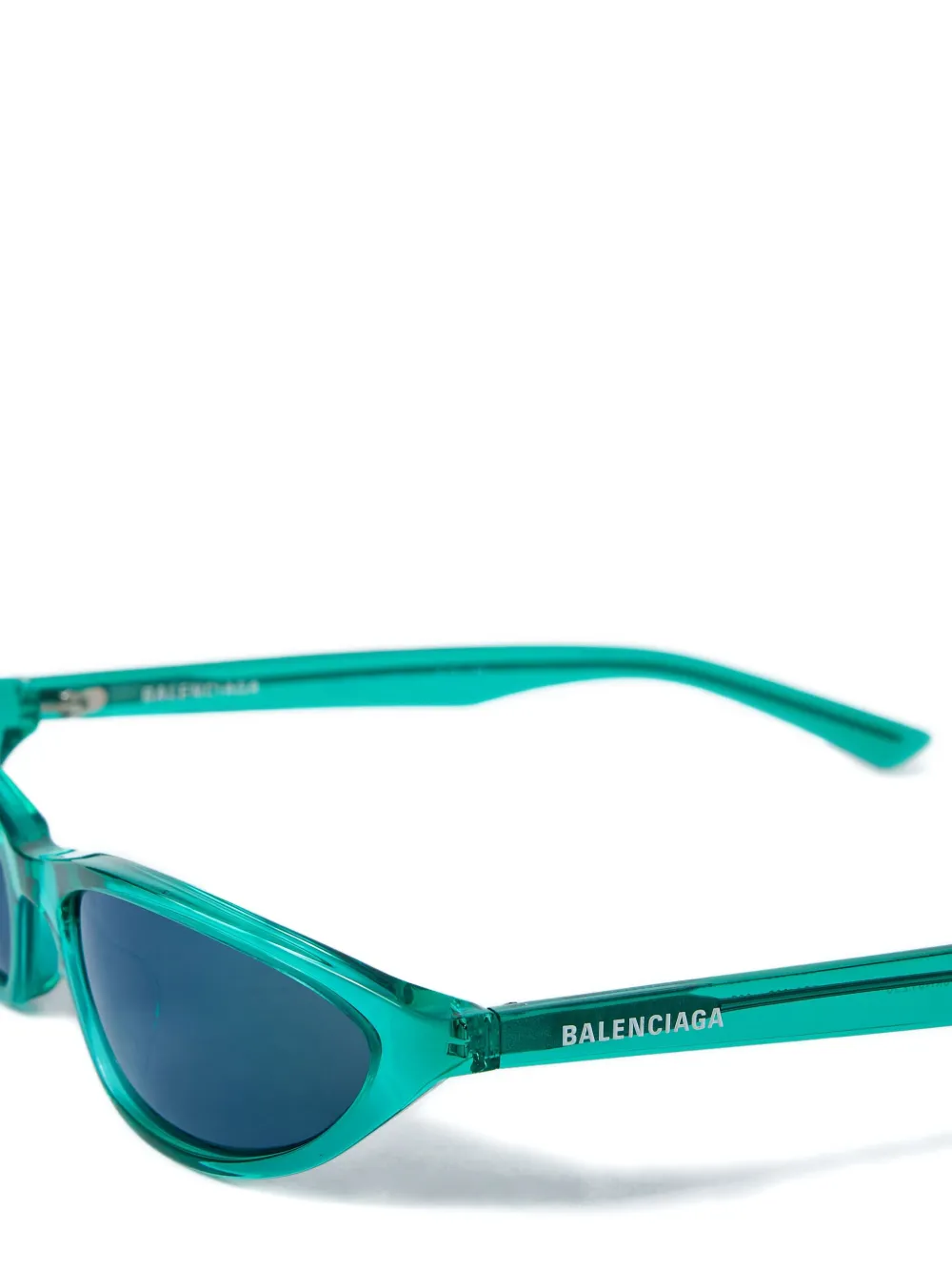 Balenciaga Eyewear Blade zonnebril Groen