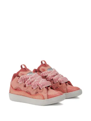 スニーカー LANVIN Women Sneakers SKDK12 DRA251 PINK Leather Curb Sneakers | Lanvin