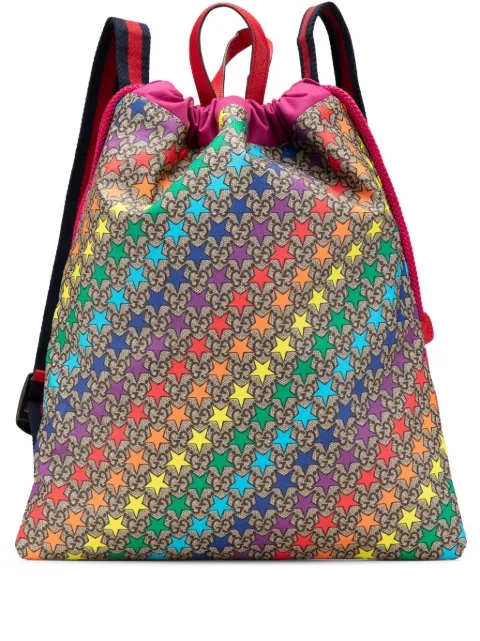 Gucci Pre-Owned 2016-2024 GG Supreme Web Star Print Children's backpack