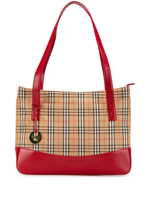 Burberry Pre-Owned 2000-2024 Haymarket Check Canvas tote bag