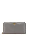 Prada Pre-Owned 2000-2024 Vitello Daino Zip Around Wallet long wallets - Grey