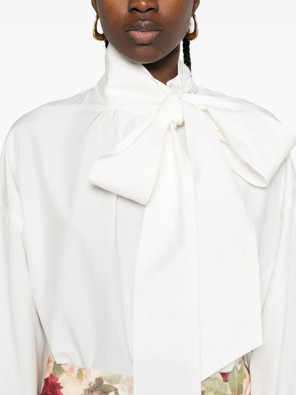 Zimmermann Tie-waist Blouse In White