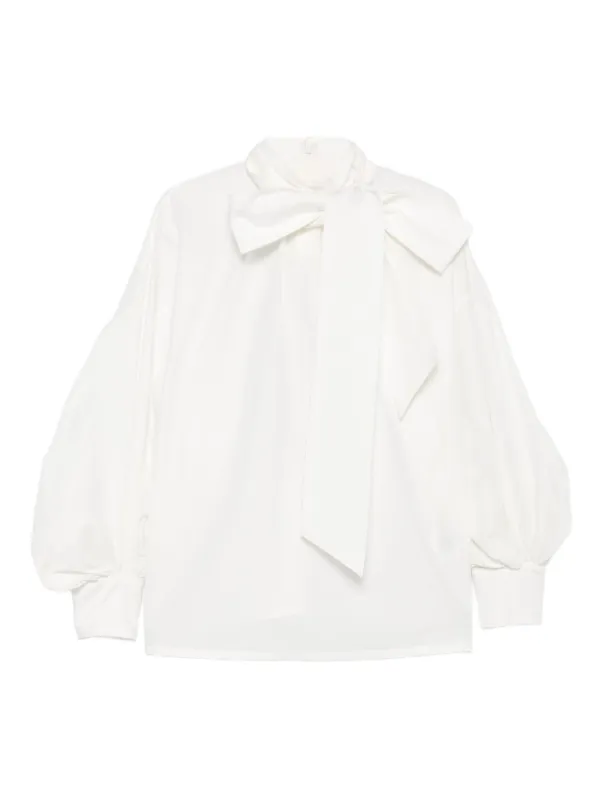 Zimmermann Tie-waist Blouse in White