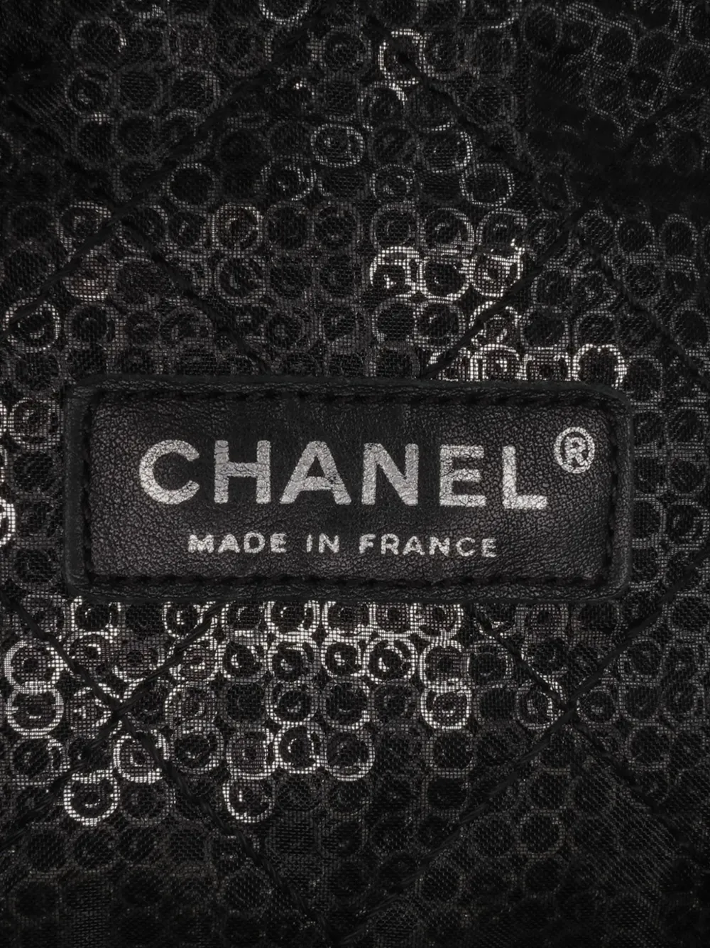 Pre-owned Chanel 2008-2009 Maxi Hidden Sequins Mesh Flap Shoulder Bag In Black