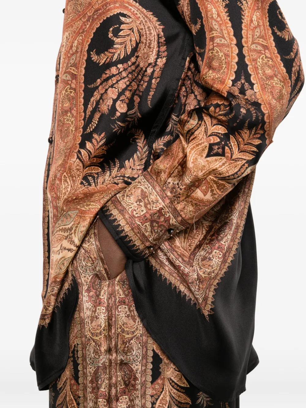 ZIMMERMANN Blouse met paisley-print Zwart