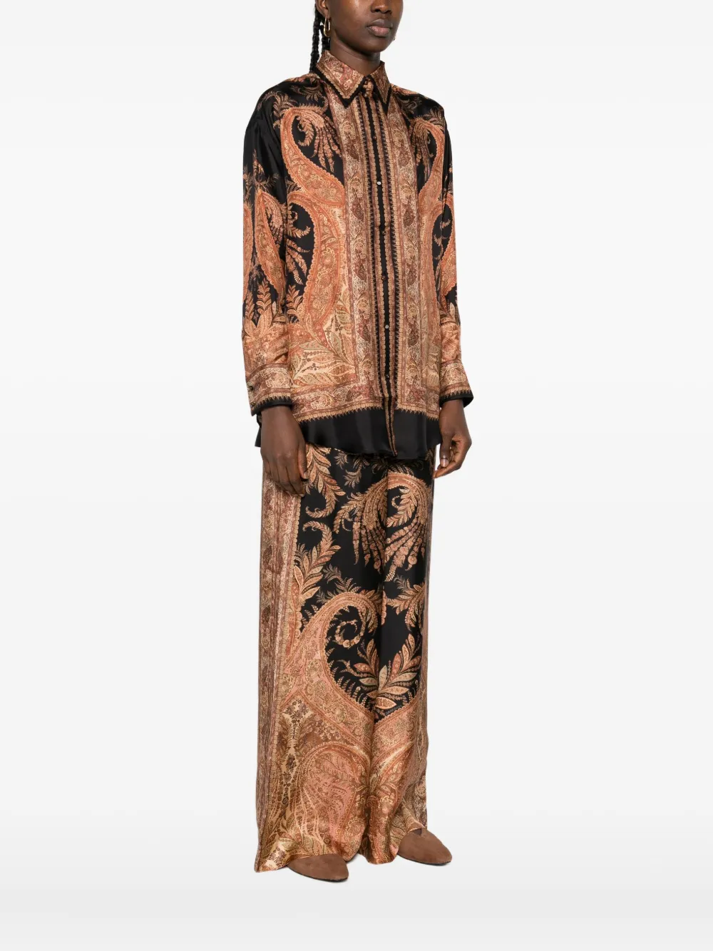 ZIMMERMANN Blouse met paisley-print Zwart