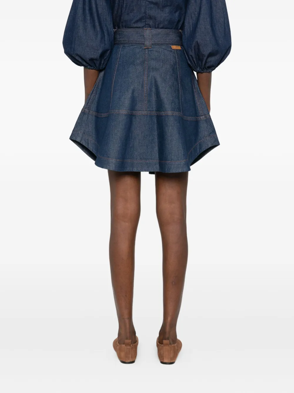 ZIMMERMANN Cargo rok met knoopsluiting Blauw