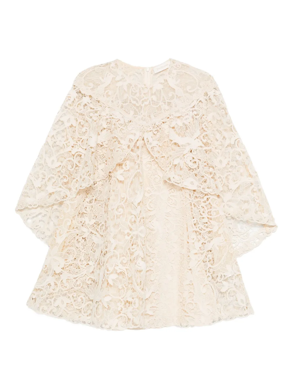 ZIMMERMANN lace ruffled mini dress | Neutrals | Image 1