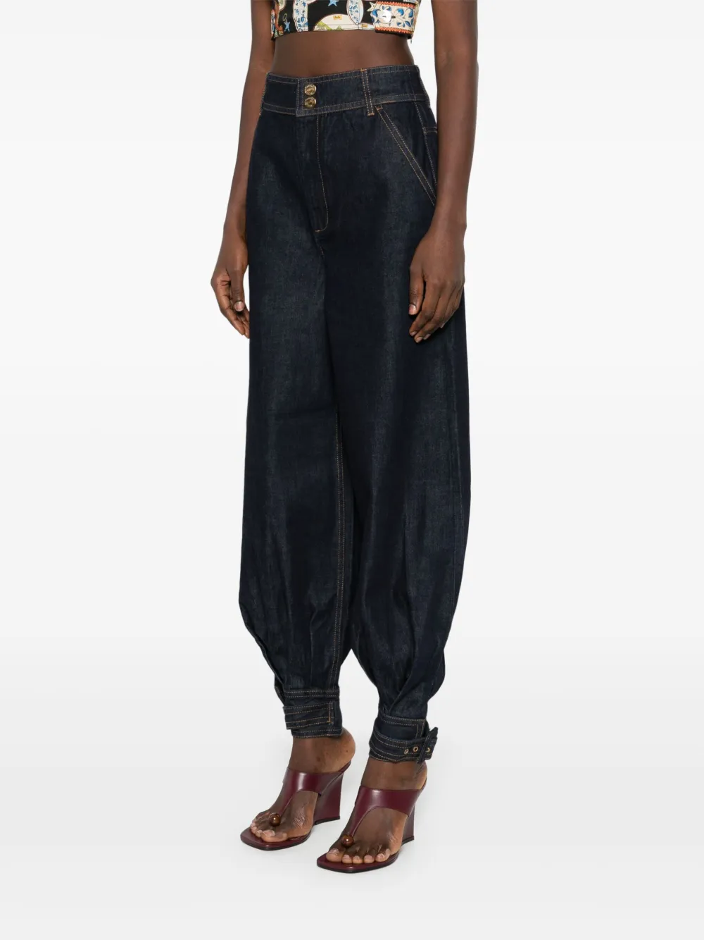 ZIMMERMANN Hypnotic jeans met balloncuffs Blauw