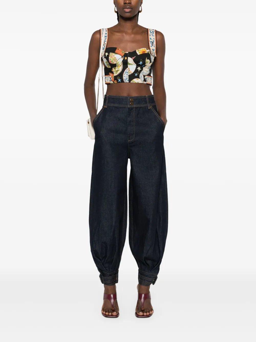 ZIMMERMANN Hypnotic jeans met balloncuffs Blauw
