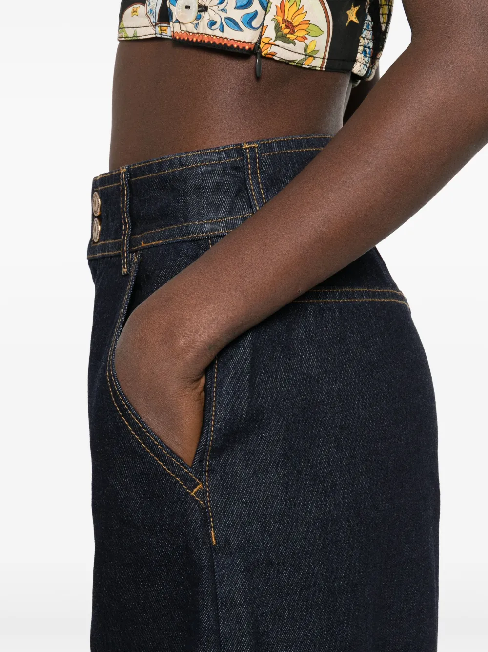 ZIMMERMANN Hypnotic jeans met balloncuffs Blauw