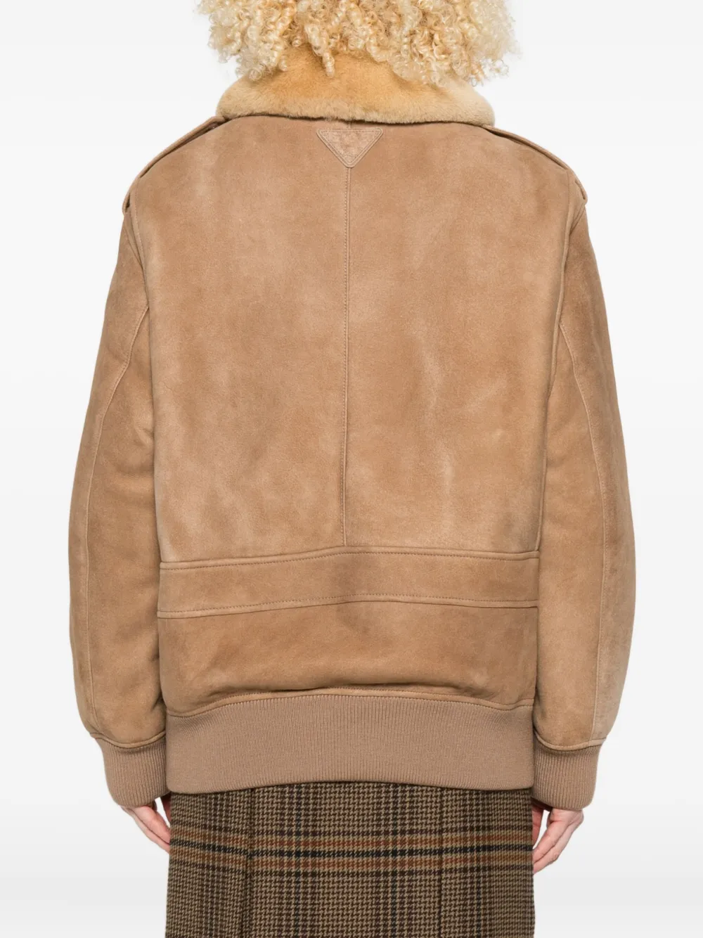 Prada Suède bomberjack Beige